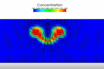 Gravitational driven density flow | 動画 | iRIC - 河川の流れ・河床変動解析ソフトウェア